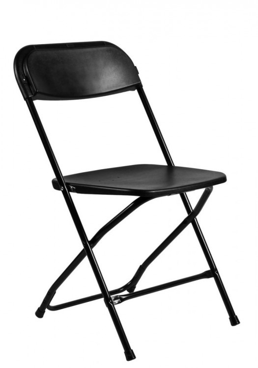 Black Plastic Folding Chairs