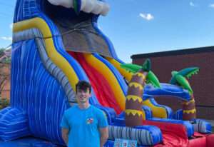 bounce house rental delivery crew