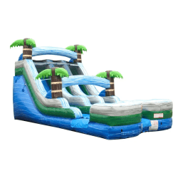 xsl wd15dbl tm 3qtr 1 1755617381 15' Tropical Marble Dual Lane Water Slide