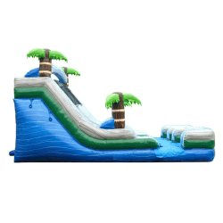xsl wd15dbl tm side 1 1755617381 15' Tropical Marble Dual Lane Water Slide