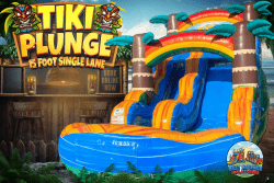 15' Tiki Plunge Water Slide
