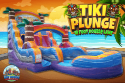 18' Tiki Plunge Water Slide