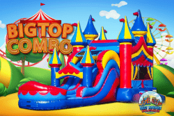 Big Top Circus XL Bounce and Dual Slide Combo