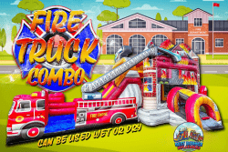 Fire Truck Bounce and Slide