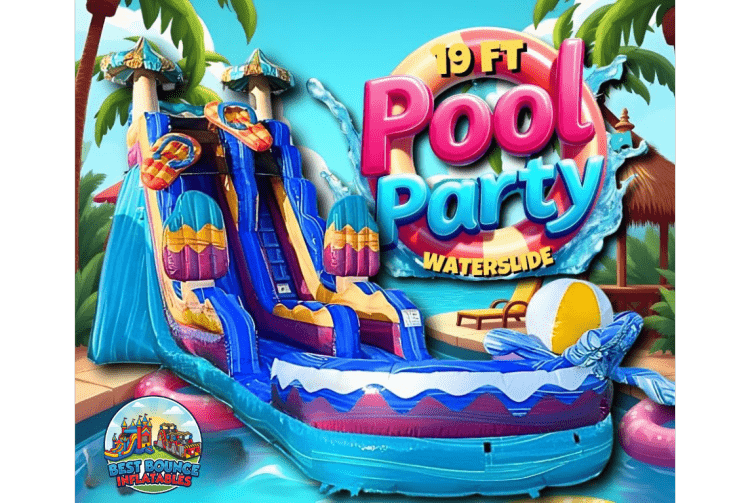 19' Pool Party Water Slide